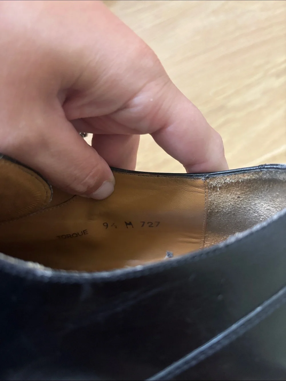 Mezlan Black Leather Lace-Up Oxfords